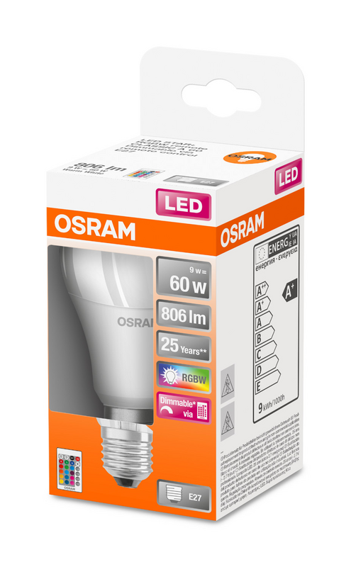 Лампа світлодіодна Osram (4058075430754) 9Вт, E27, 2700K
